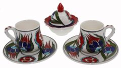 Ottoman Palace Model Cup Set of 2 - 8x8 - Colorful Coffee Cups