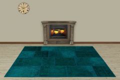 Unique Anatolian Special Patchwork Carpet - 230x160 -  Area Rugs, Wool Area Rugs