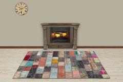 Modern Unique Special Patchwork Carpet - 180x120 -  Area Rugs, Wool Area Rugs