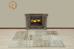 Custom Patchwork Carpet With Unique Beauty - 180x120 - Colorful Area Rugs, Wool Area Rugs