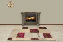 Custom Patchwork Carpet With Classic Modern - 180x120 - Colorful Area Rugs, Wool Area Rugs