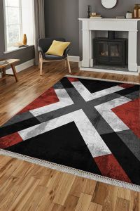 Digital Printed PVC Base Non-slip Rug, LIVING ROOM RUGS