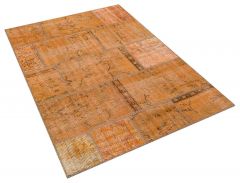 Patchwork Hand-Knotted Rug with Unique Beauty - 120 x 180 cm - Colorful Rugs & Carpets, Wool Rectangular Rugs 