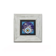 Authentic Amulet Eye Painting - 23x23 - Colorful Wall Decors