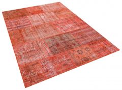 Tumbled Hand-Knotted Patchwork Rug - 160 x 230 cm - Colorful Rugs & Carpets, Wool Rectangular Rugs 