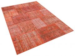 Patchwork Hand-Knotted Rug with Unique Beauty - 160 x 230 cm - Colorful Rugs & Carpets, Wool Rectangular Rugs 