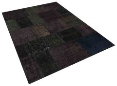 Tumbled Hand-Knotted Patchwork Rug - 160 x 230 cm - Colorful Rugs & Carpets, Wool Rectangular Rugs 