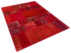 Tumbled Hand-Knotted Patchwork Rug - 160 x 230 cm - Colorful Rugs & Carpets, Wool Rectangular Rugs 