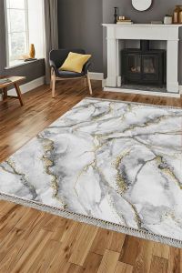 Digital Printed PVC Base Non-slip Rug, LIVING ROOM RUGS