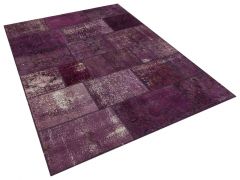 Tumbled Hand-Knotted Patchwork Rug - 160 x 230 cm - Colorful Rugs & Carpets, Wool Rectangular Rugs 