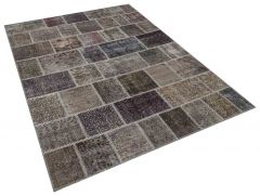 Vintage Tumbled Hand-Knotted Rug - 160 x 230 cm - Colorful Rugs & Carpets, Wool Rectangular Rugs 