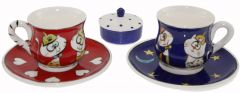 Brotherhood of Colors Set of 2 Cups - 8x8 - Colorful Coffee Cups