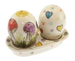 Daisy Paw Model Porcelain Spice and Salt Shaker - 15x15 - Colorful CELLARS