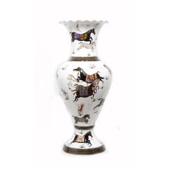 Porcelain Traditional Horse Pattern Vase - 40x40 - Colorful Vases & Jars, Porcelain Vases & Jars | Loftry