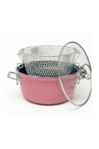 Large Size Enamel Deep Fryer Pot 4 Lt.