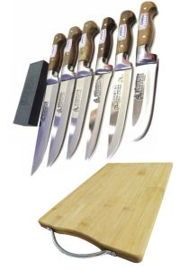 6-Piece Knife Set - Vegetable, Steak, Butcher Knives