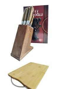 Surmene 6-Piece Knife Set + Cutting Board