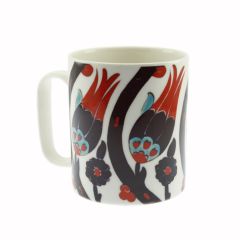 Porcelain Authentic Tulip Pattern Mug - 8x8 - Colorful Mugs