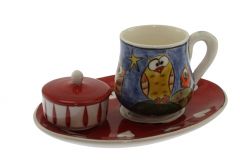 Amore Model Fantasy Porcelain Coffee Cup  - 14x10 - Colorful Coffee Cups
