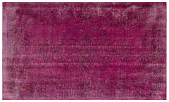 Vintage Hand Woven Rug - 261x153 - Purple Area Rugs, Wool Decorative Area Rugs