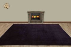 Vintage Hand Woven Rug - 293x199 - Purple Area Rugs, Wool Decorative Area Rugs