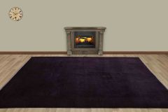 Vintage Hand Woven Rug - 293x199 - Purple Area Rugs, Wool Decorative Area Rugs