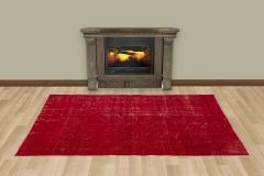 Vintage Hand Woven Rug - 199x116 – Red Area Rugs