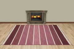 Vintage Hand Woven Rug - 233x160 – Purple Area Rugs