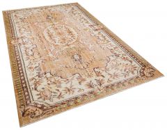 Vintage Hand Woven Rug - 230x152 - Brown Area Rugs, Wool Decorative Area Rugs