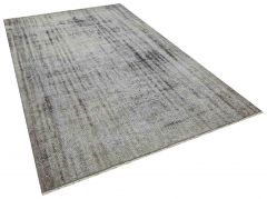 Special Vintage Tumbled Hand-Knotted Rug - 199 x 302 cm - Colorful Rugs & Carpets, Wool Rectangular Rugs 