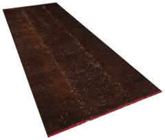 Tumbled Hand-Knotted Vintage Rug - 129 x 330 cm - Colorful Rugs & Carpets, Wool Rectangular Rugs 