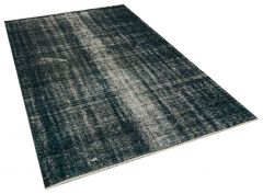 Special Vintage Tumbled Hand-Knotted Rug - 154 x 242 cm - Colorful Rugs & Carpets, Wool Rectangular Rugs 