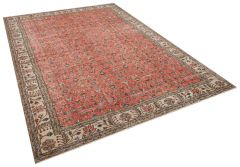 Real Hand-Knotted Tumbled Rug - 220 x 312 cm - Colorful Rugs & Carpets, Wool Rectangular Rugs 