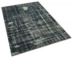 Classic Modern Vintage Hand-Knotted Tumbled Rug - 133 x 195 cm - Colorful Rugs & Carpets, Wool Rectangular Rugs 