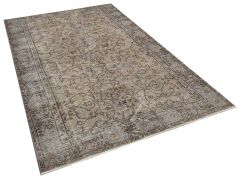 Vintage Tumbled Hand-Knotted Rug - 175 x 273 cm - Colorful Rugs & Carpets, Wool Rectangular Rugs 