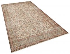 Real Hand-Knotted Tumbled Vintage Rug - 164 x 290 cm - Colorful Rugs & Carpets, Wool Rectangular Rugs 