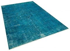 Vintage Hand-Knotted Rug with Unique Beauty - 176 x 260 cm - Colorful Rugs & Carpets, Wool Rectangular Rugs 