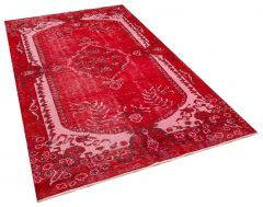 Real Hand-Knotted Tumbled Vintage Rug - 154 x 268 cm - Colorful Rugs & Carpets