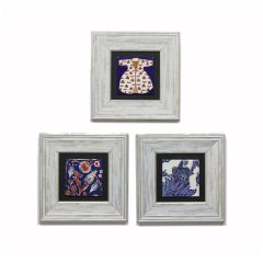 Authentic Kaftan Painting Set - 23x23 - Colorful Wall Decors