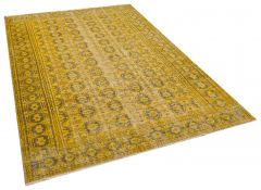 Vintage Hand-Knotted Rug with Unique Beauty - 171 x 244 cm - Colorful Rugs & Carpets, Wool Rectangular Rugs 