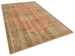 Classic Modern Vintage Tumbled Hand-Knotted Rug - 190 x 304 cm - Colorful Rugs & Carpets, Wool Rectangular Rugs 
