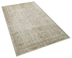 Vintage Tumbled Hand-Knotted Rug - 118 x 196 cm - Colorful Rugs & Carpets, Wool Rectangular Rugs 