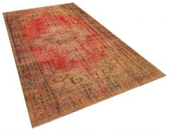 Classic Modern Vintage Tumbled Hand-Knotted Rug - 168 x 280 cm – Red Rugs & Carpets