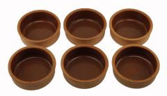 6-pcs Rice Pudding And Casserole - 12x12 - Brown Bowls