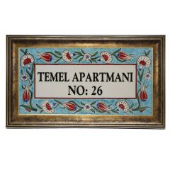 Plastic Tile Pattern Apartment Plate - 50x30 - Colorful Wall Decors