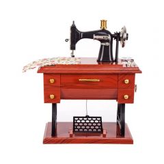 Sewing Machine with Gramophone Player on Top 17 x 9,5 x 20 Cm
