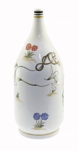 Prairie Horse Decorated Bottle Vase - 13x13 - Colorful Vases & Jars