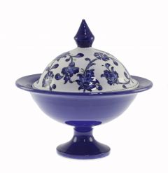 Porcelain Authentic Daisy Garden Sugar Bowl - 30x30 - Colorful Bowls