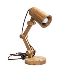 Acrobat/ Wooden Lamp  - 17x17 - Brown Office Furniture, Wood Office Furniture