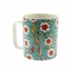Porcelain Authentic Tree Branch Mug - 8x8 - Blue Mugs